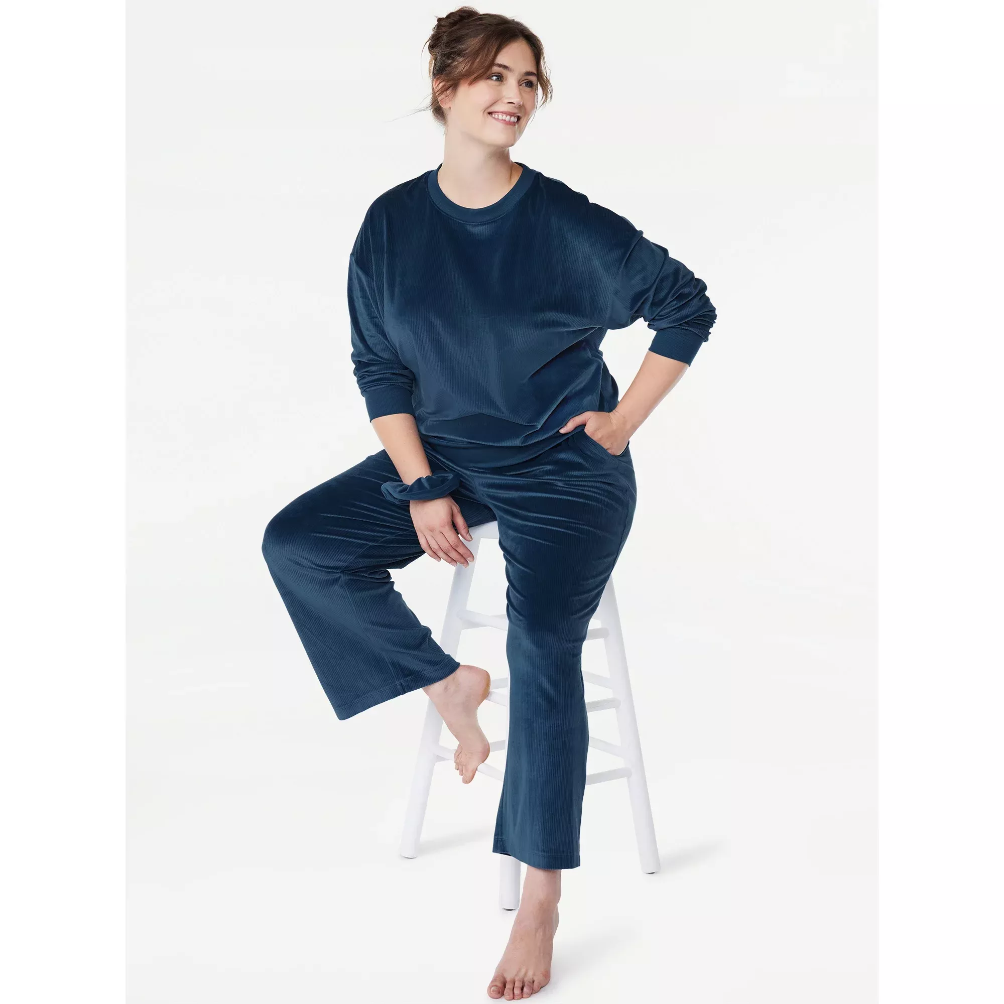 Joyspun Women's Ribbed Knit Sleep Camisole, Sizes S to 3X