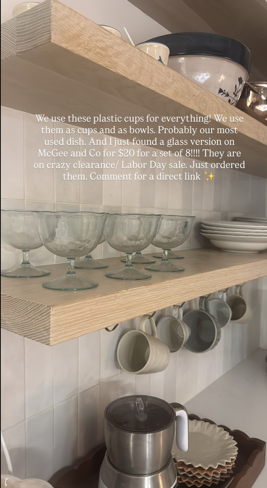 These cups can be used for anything and everything. We use them as cups or as bowls. I have plastic ones but I found the glass ones on AMAZING sale.  

 #LTKfoodie
