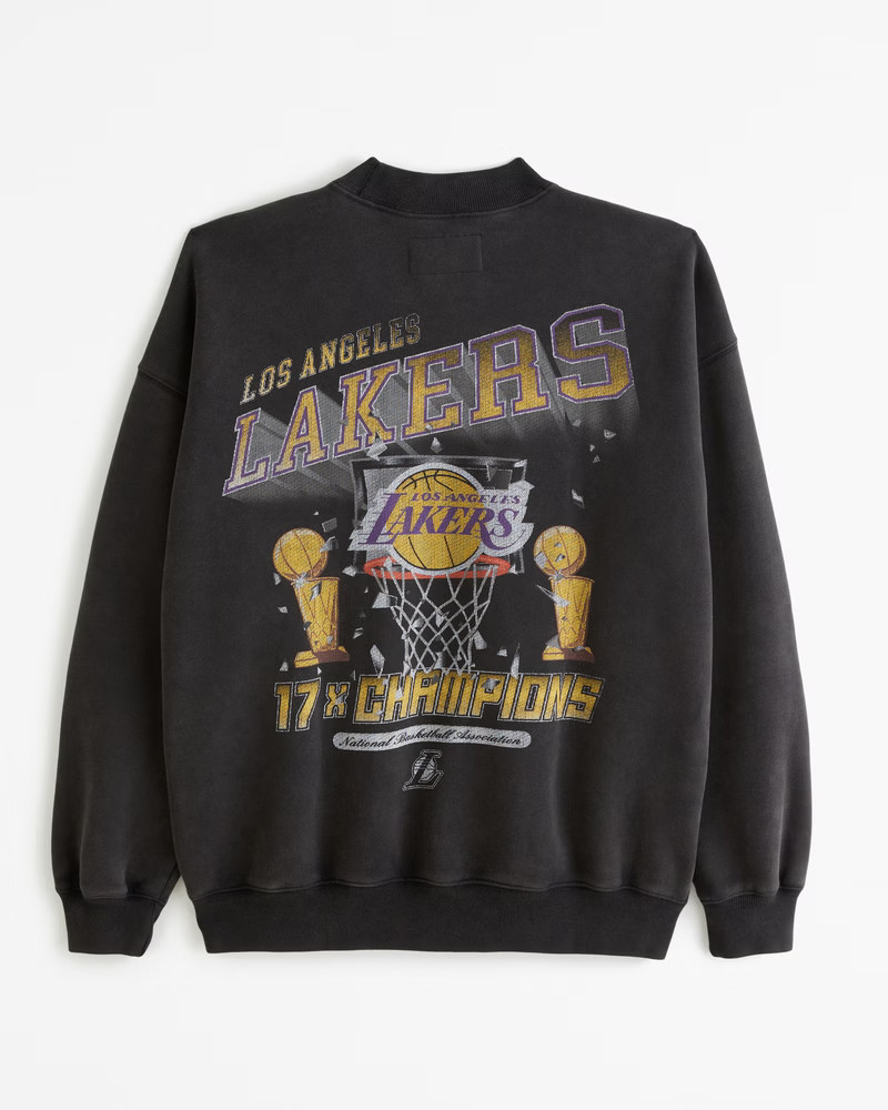 Los Angeles Lakers Graphic Crew Sweatshirt | Abercrombie & Fitch (US)