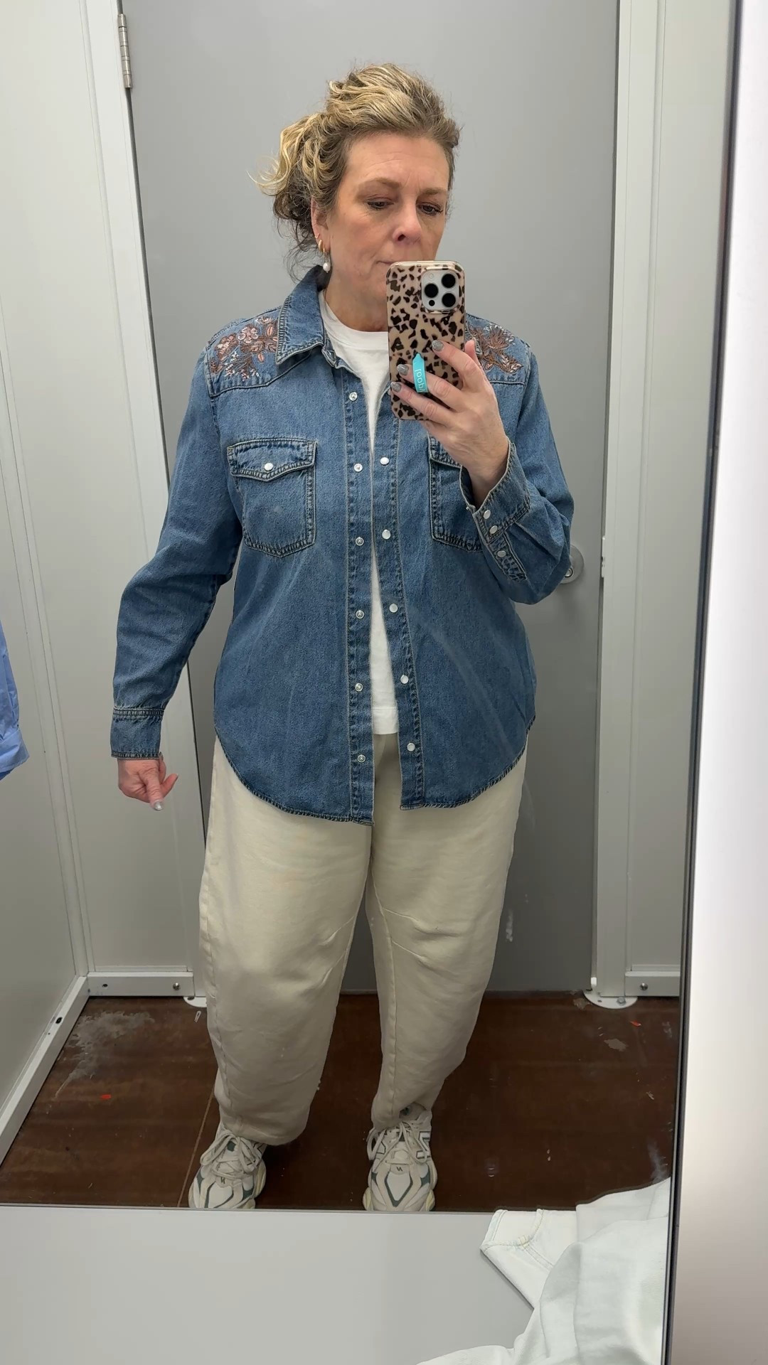 Another great denim shirt! Wearing the xl 

#LTKOver40 #LTKFindsUnder50 #LTKootd