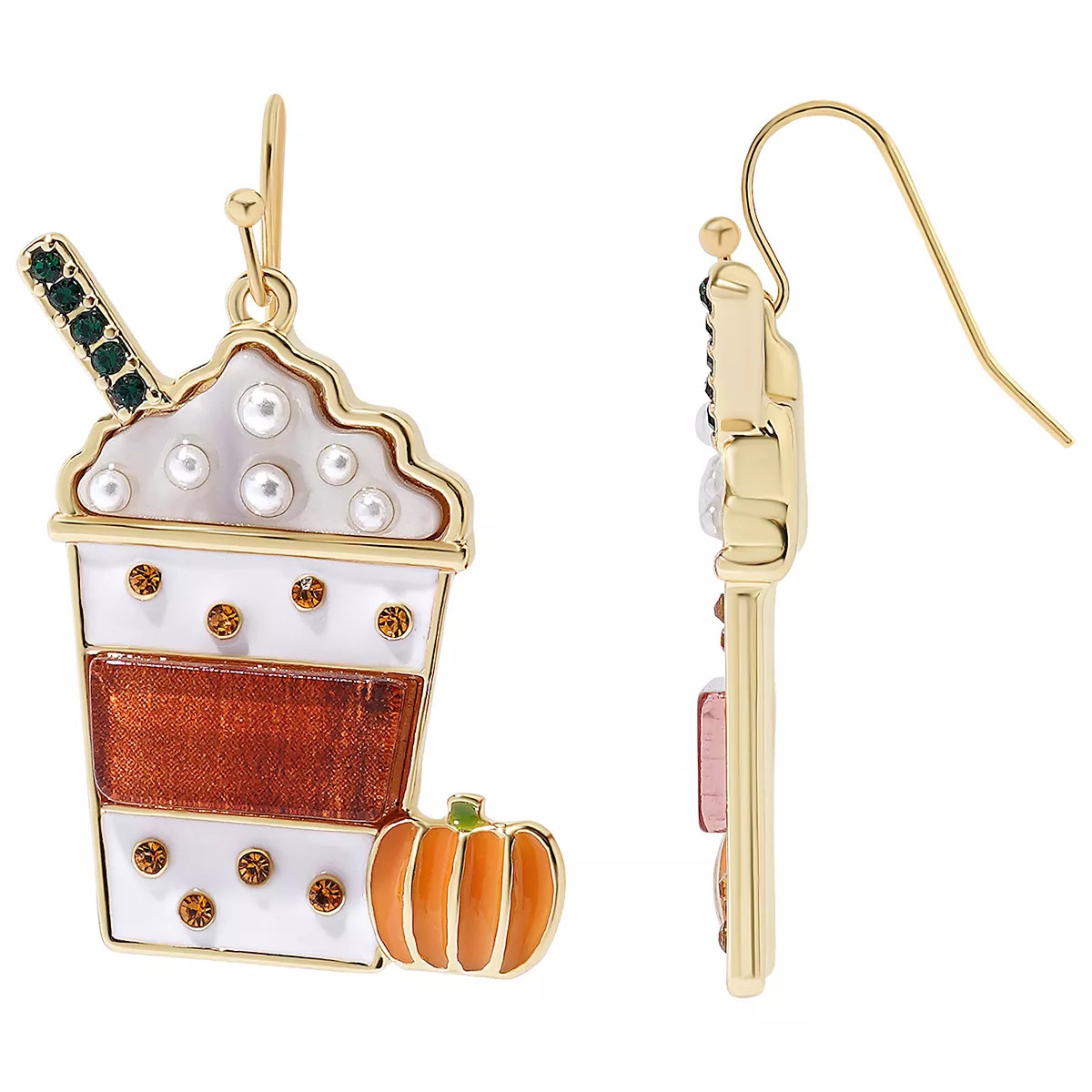 Celebrate Together™ Pumpkin Spice Latte Drop Earrings | Kohl's