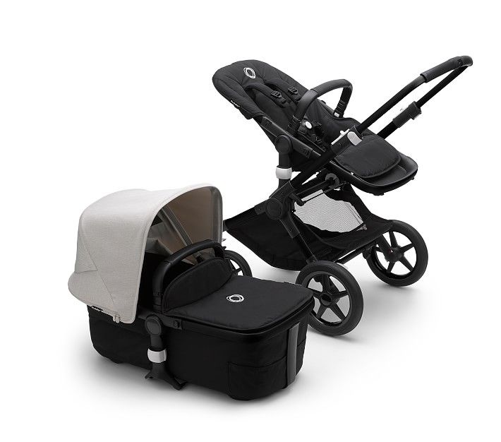 Bugaboo Fox 3 Complete Stroller, Black/Misty White | Pottery Barn Kids