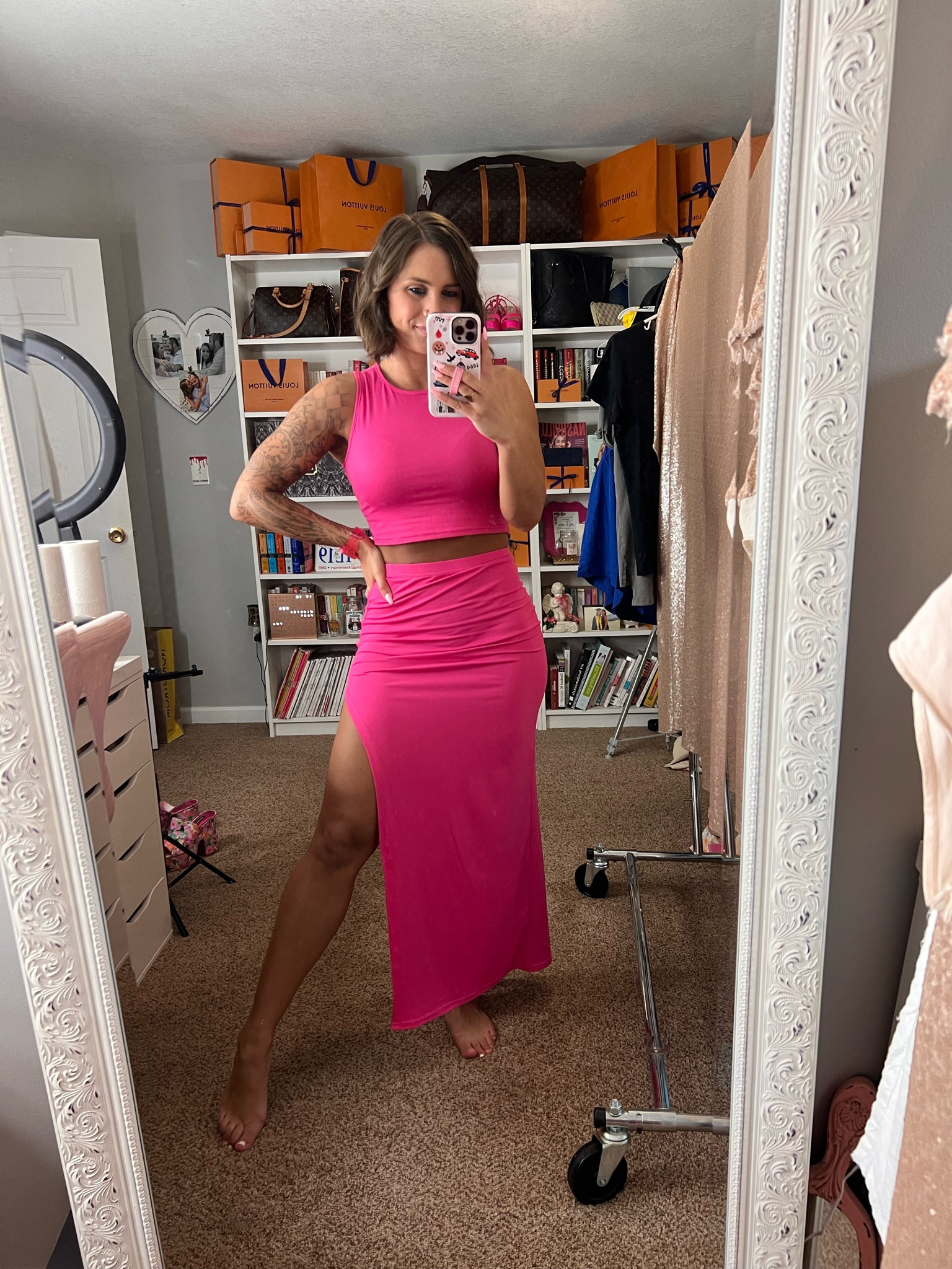 I love a comfy two piece set! Pink makes it even better. It comes in a bunch of colors. I’m wearing a medium  

#LTKFindsUnder50 #LTKSeasonal #LTKSwim