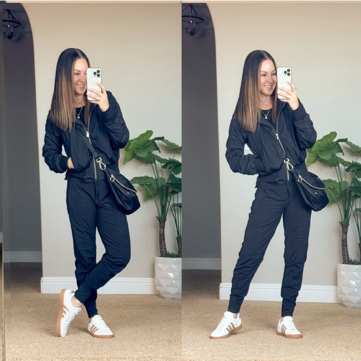 Athleisure Outfit

My goto everyday athleisure outfit right now! Also linking my go to lip balm and perfume.
For Reference: I’m 5’1”, 111lbs
Joggers 0 short
Long sleeve tee XS
Bomber Jacket XS Petite
Sneakers go up TTS
Crossbody linked

Athleisure  athleta  petite  outfit inspo  athletic wear  casual comfy  joggers  winter outfit  favorites  fashion fav  fashion finds  everydayholly 

#LTKActive #LTKStyleTip #LTKOver40