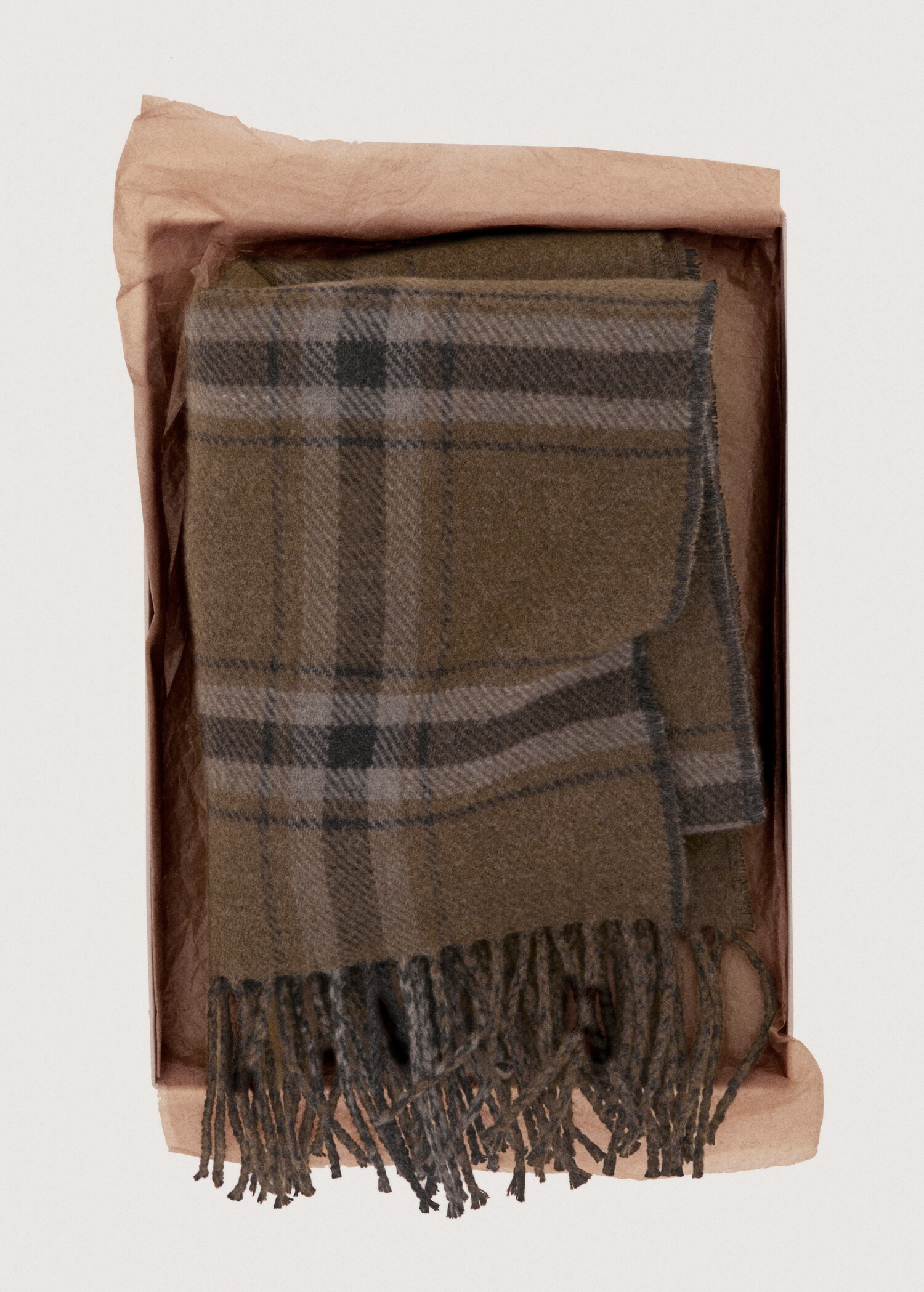 Check fringed scarf | Mango (US/MX/AU)