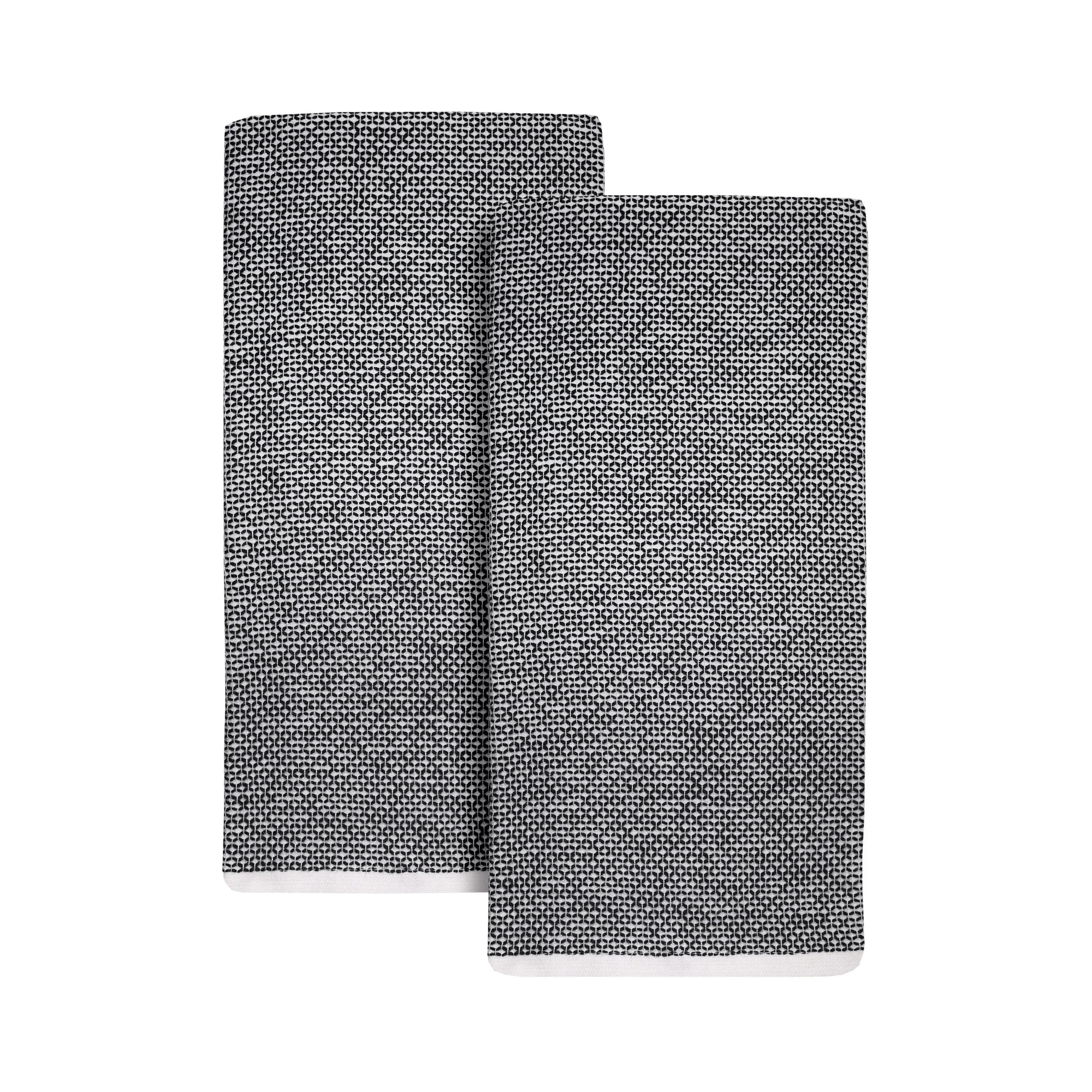 Better Homes & Gardens 2 Piece Flat Woven Kitchen Towel, Rich Black | Walmart (US)