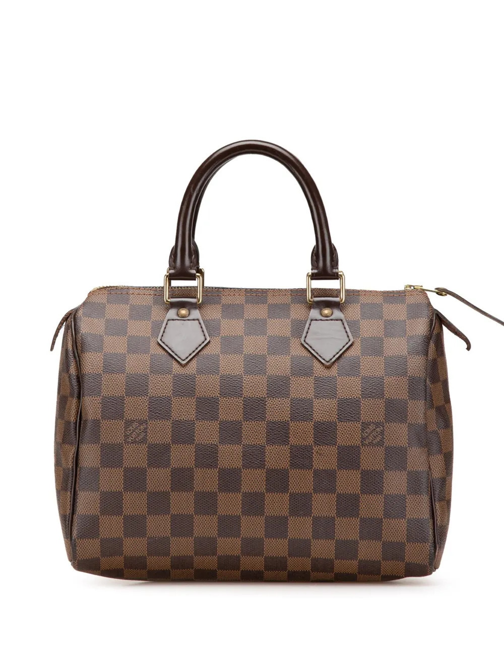 Louis Vuitton Pre-Owned 2009 Damier Ebene Speedy 25 boston bag - Brown | Farfetch Global