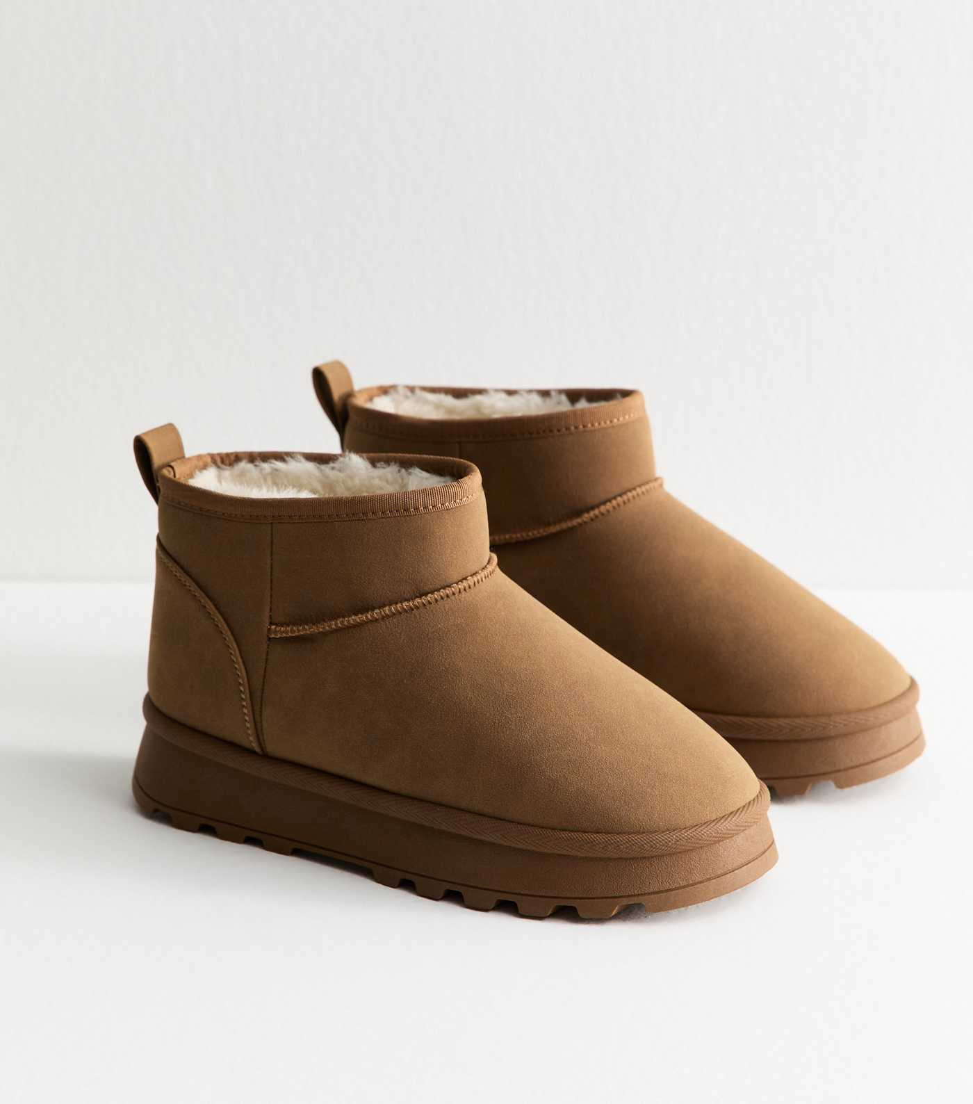 Tan Faux Suede Lined Ankle Boots | New Look | New Look (UK)