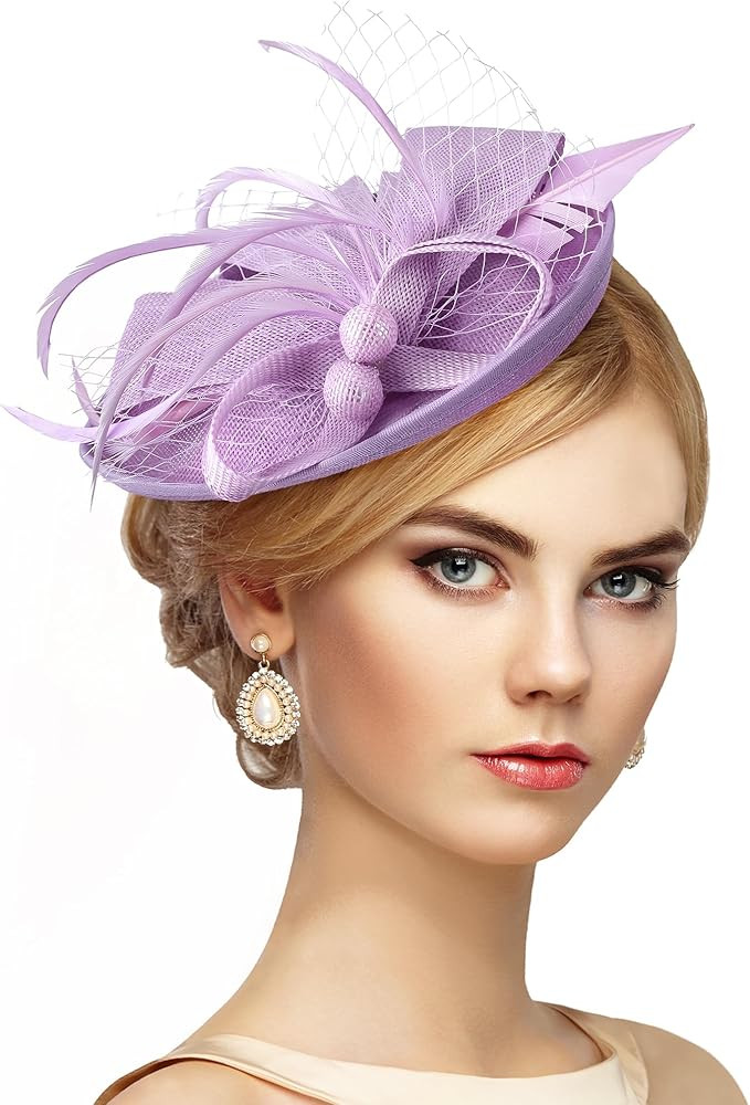 Fascinator Tea Party Hat - 2026 Derby Pillbox Kentucky Hat for Women (7.87x5.9inch) | Amazon (US)