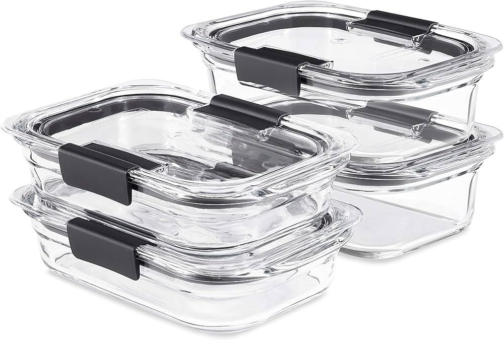 Rubbermaid 8-Piece Brilliance Glass Food Storage Containers with Lids for Lunch, Meal Prep, and L... | Amazon (CA)