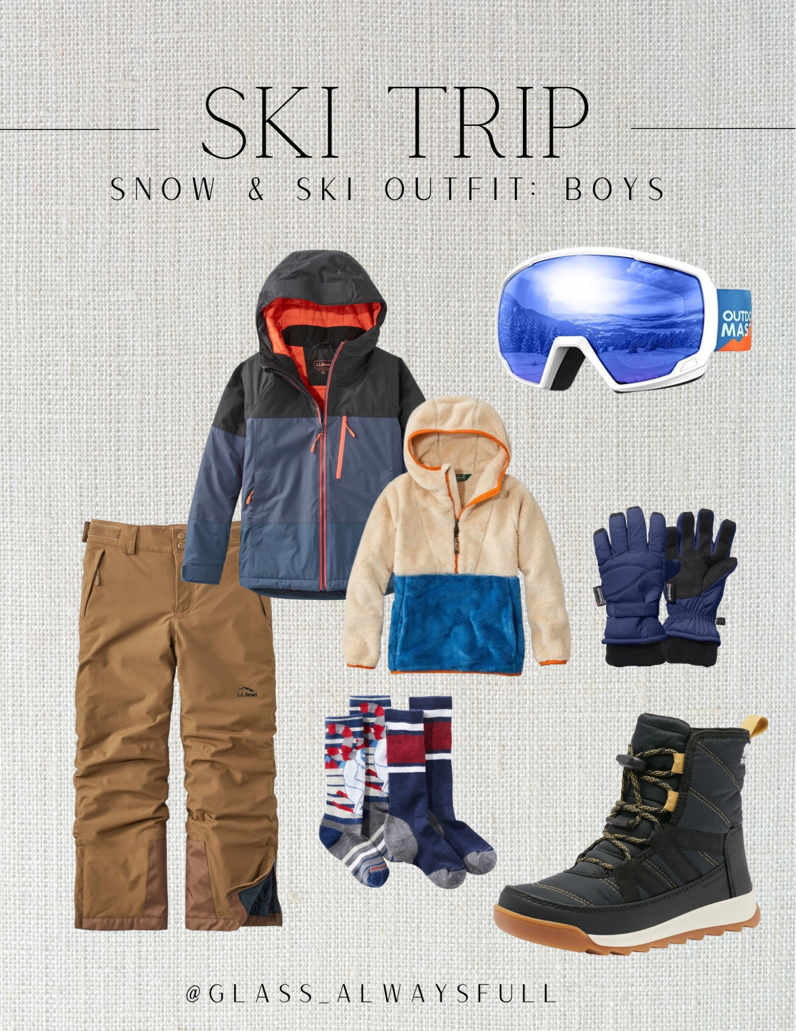 Boys ski trip vacation, kids ski, kids ski trip, winter jacket, ski goggles, boys ski pants, kids ski jacket, kids snow boots, hand warmers. Callie Glass @glass_alwaysfull


#LTKSeasonal #LTKkids #LTKfamily