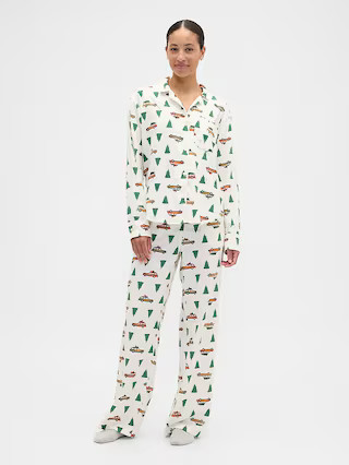 Relaxed Flannel Sleep Shirt | Gap Factory