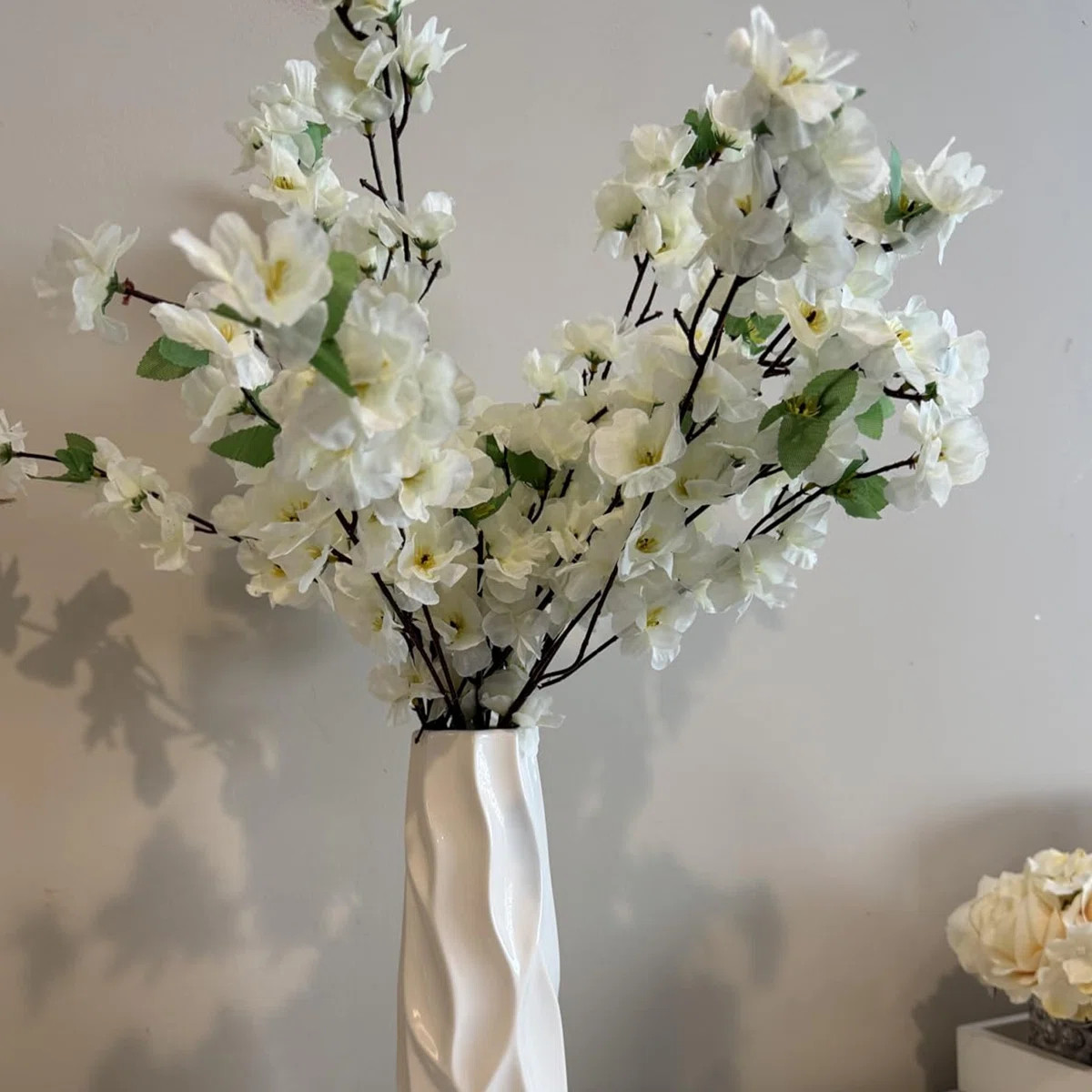 10Pcs Spring Peach Blossom Cherry Plum Bouquet Branch Silk Flower,Artificial Flowers Fake Flower ... | Wayfair North America