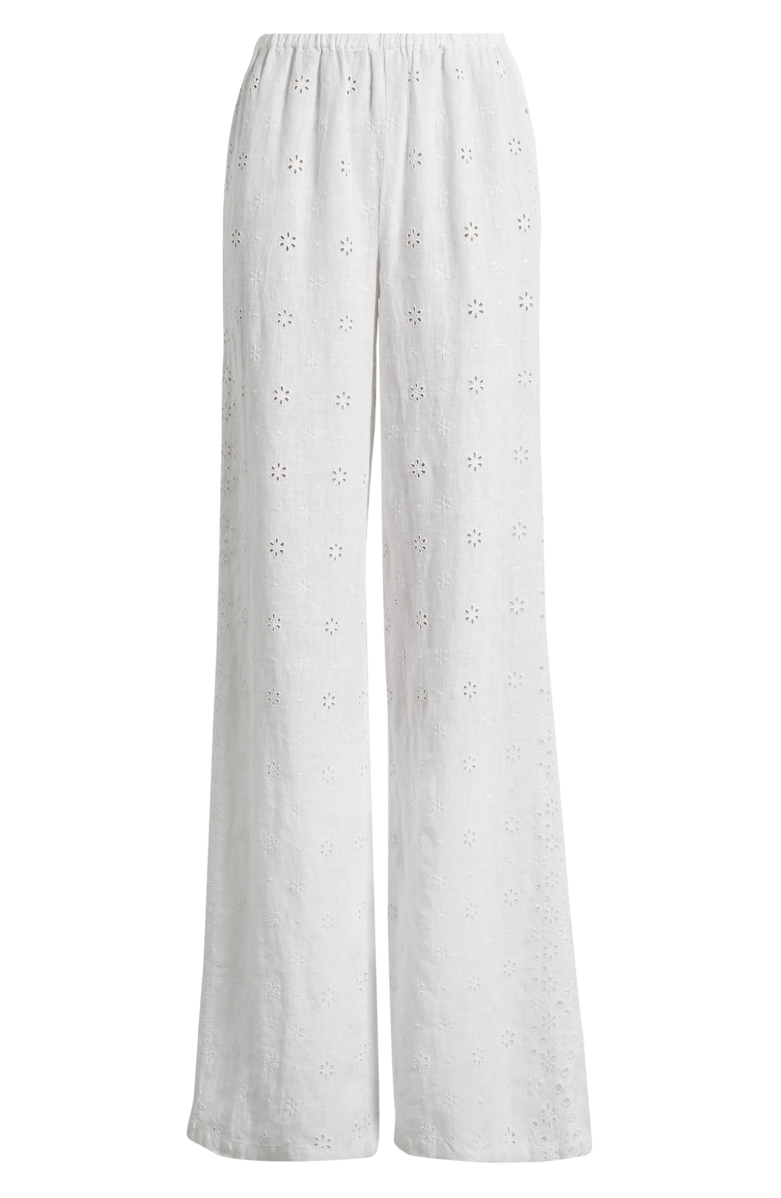 Cinna Linen Eyelet Pants (Women) | Nordstrom | Nordstrom