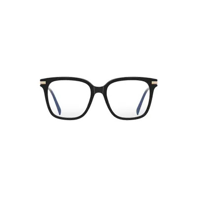 Fifth & Ninth Yara 52mm Square Blue Light Blocking Glasses in Clear at Nordstrom | Nordstrom