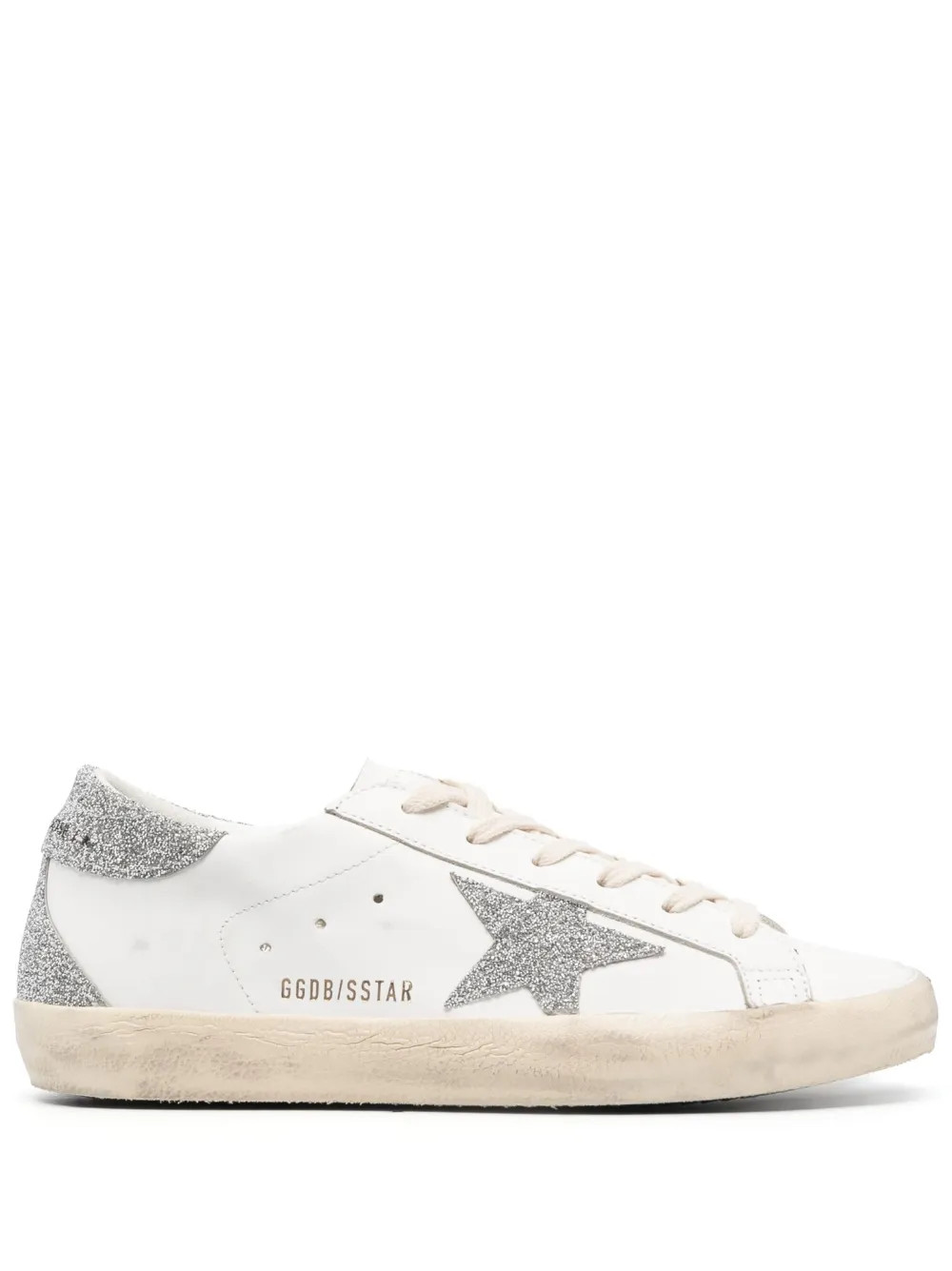 Super-Star trainers with silver Swarovski crystal star and heels tab | Farfetch Global