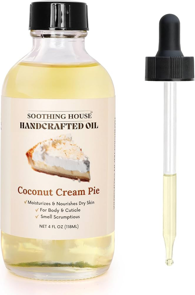 Soothing House Coconut Creme Pie Body Oil - Premium Gourmand Body Moistruzier For Soft, Glowing S... | Amazon (US)