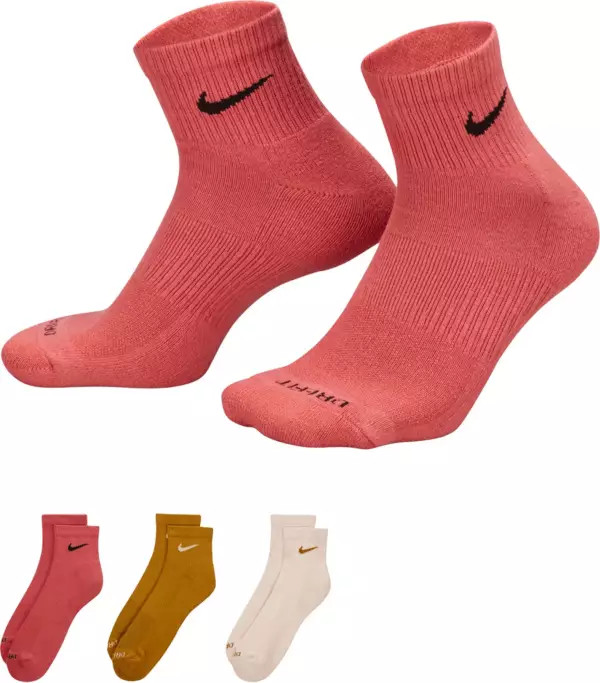 Nike Everyday Plus Cushion Ankle Training Socks - 3 Pack | Dick's Sporting Goods
