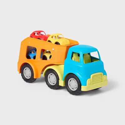 Car Transporter Truck - 4pc - Gigglescape™: Toy Vehicle Tracks, Metal & Plastic, Includes Tracks, 2 Years+ | Target