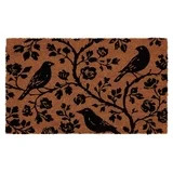My Texas House Halloween Natural and Black Floral Bird Outdoor Coir Doormat, 18" x 30" | Walmart (US)