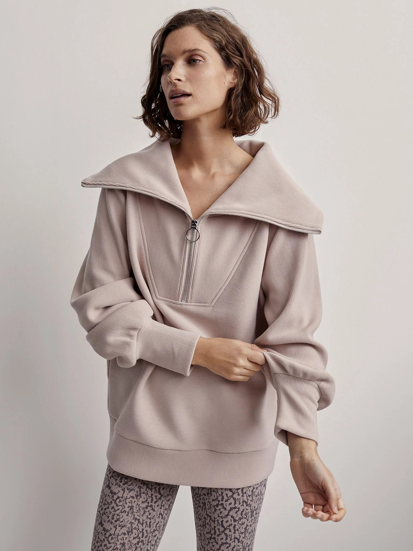 Vine Pullover | Ottoman Rib Half-Zip Pullover | Varley US | Varley US