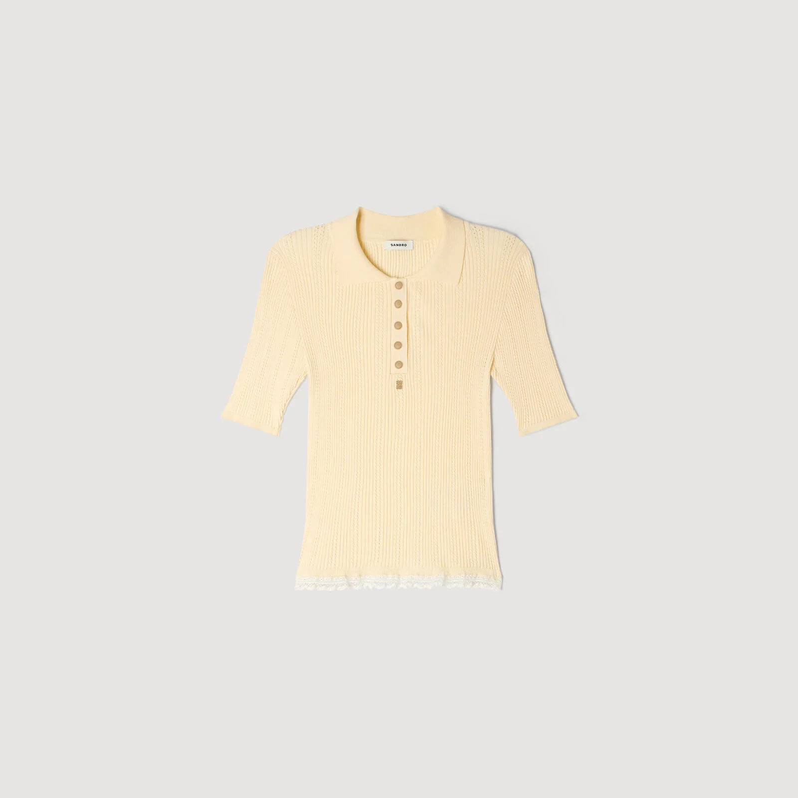 Knit polo shirt | Sandro US | Sandro-Paris US