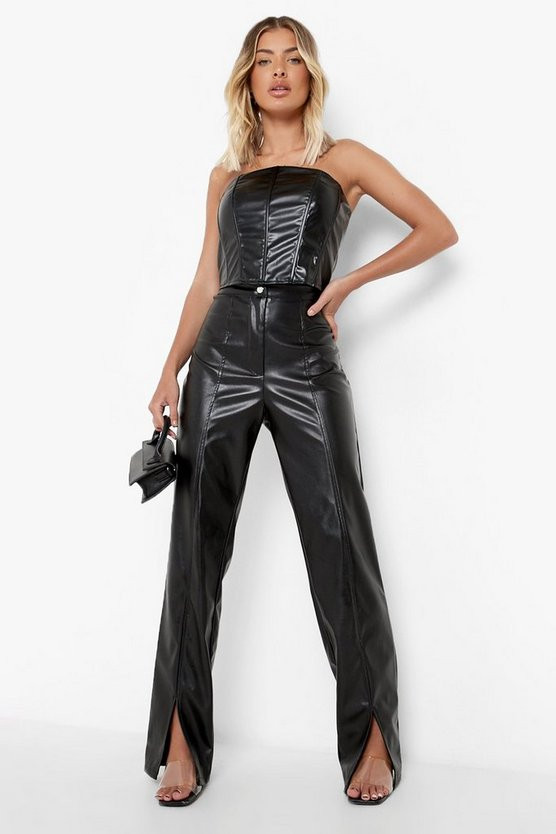 Pu Corset Tube Top | Boohoo.com (US & CA)
