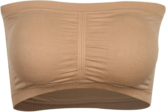 Paddded Bandeau Bra, Time and River Wirefree Strapless Tube Top Bra for Women 1-3 Pack | Amazon (US)