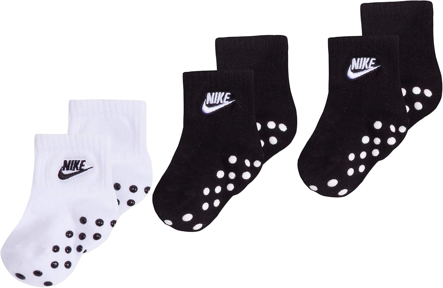 Nike Baby Ankle Gripper Socks (3 Pairs), Black/White, 3/4.5 : Amazon.ca: Clothing, Shoes & Access... | Amazon (CA)
