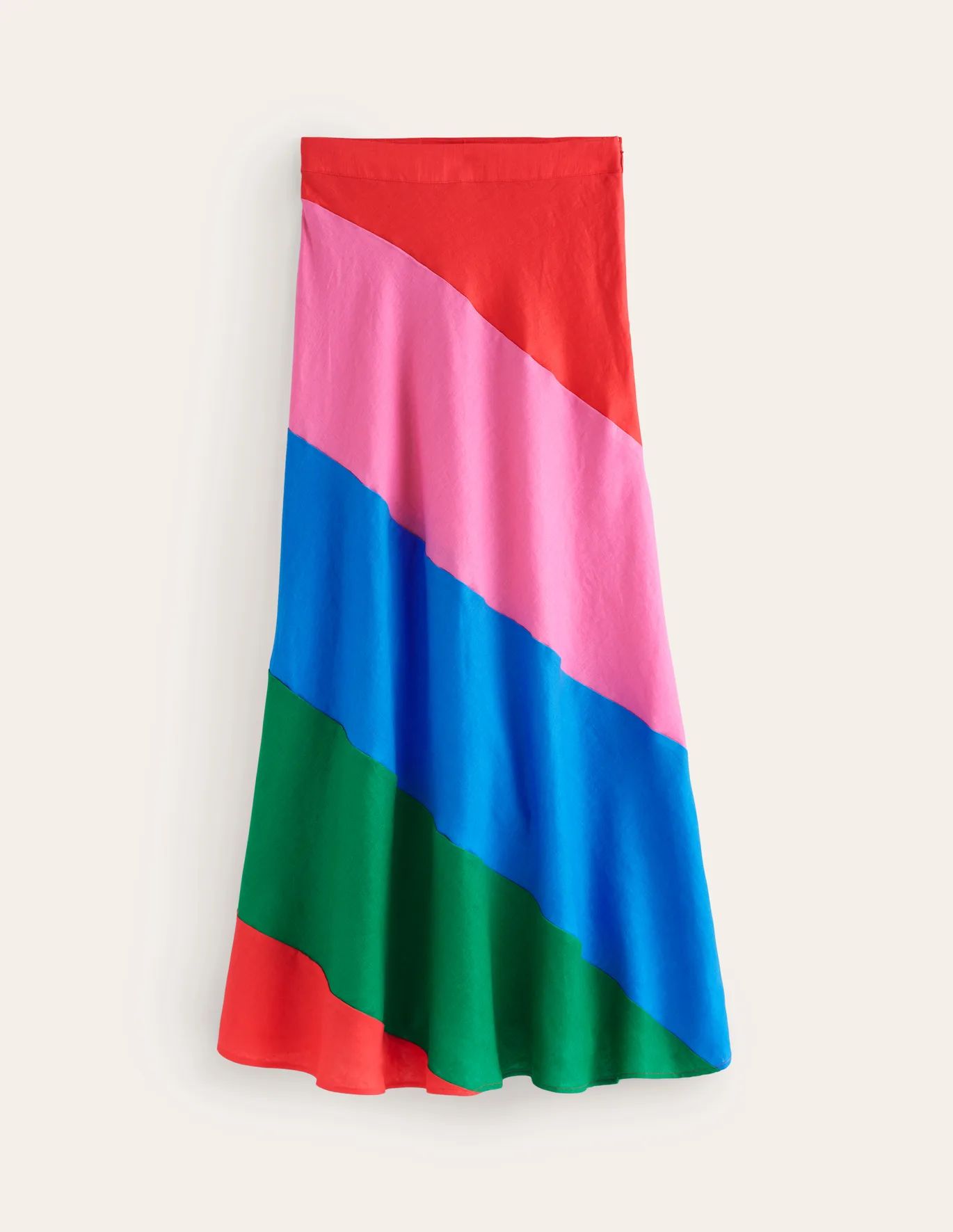 Patchwork Bias-Cut Slip Skirt | Boden (US)