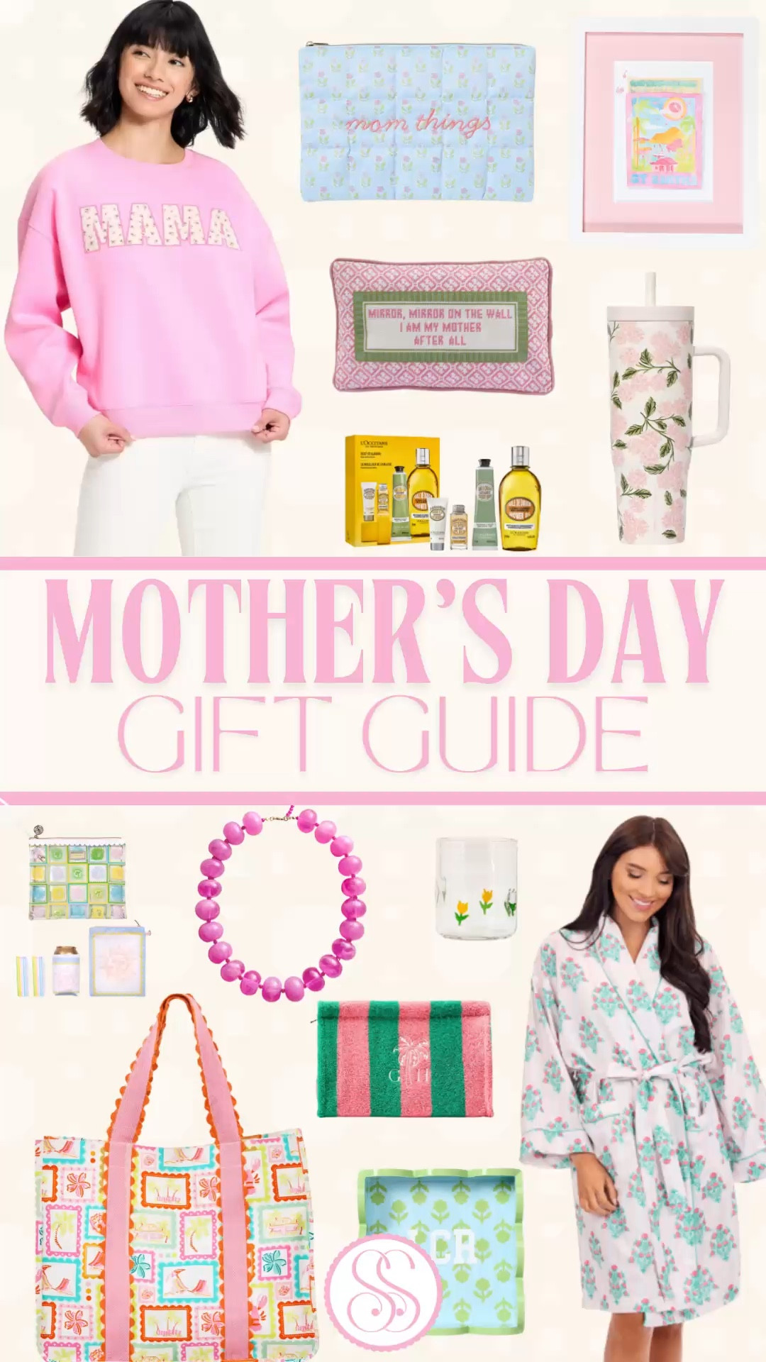 The Mother’s Day Gift Guide Is Here.

This is the edit for the mom who has taste. The mom who appreciates the details. The mom who would never buy this for herself but absolutely should have it.

The mama sweatshirt. The block print pouch. The needlepoint pillow. The floral tumbler. The L’Occitane gift set. The bubble necklace. The printed robe. The scalloped tote. The tulip glass. The terry pouch. The framed art. 

This is the one you send to the family group chat and let everyone else figure out who gets what.

Mother’s Day gifts, Mother’s Day gift ideas, gifts for mom, Mother’s Day gift guide, best Mother’s Day gifts 2026, Mother’s Day gifts for her, unique Mother’s Day gifts, thoughtful Mother’s Day gifts, Mother’s Day gifts women actually want, gifts for new mom, gifts for grandma, Mother’s Day present ideas, last minute Mother’s Day gifts, Mother’s Day gift inspo, mama sweatshirt, gifts under 50, gifts under 100, Mother’s Day basket ideas, Mother’s Day self care gifts, luxury gifts for mom, preppy gifts for mom, cute gifts for mom, Mother’s Day robe, Mother’s Day tumbler, Mother’s Day jewelry, Mother’s Day tote bag, Mother’s Day home gifts, Mother’s Day beauty gifts, L’Occitane gift set, bubble necklace, needlepoint pillow, floral robe women, block print gifts

#LTKGiftGuide #LTKFindsUnder50 #MothersDayGift #MothersDayGiftIdeas #LTKFindsUnder100​​​​​​​​​​​​​​​​

#LTKKids #LTKHome #LTKSeasonal