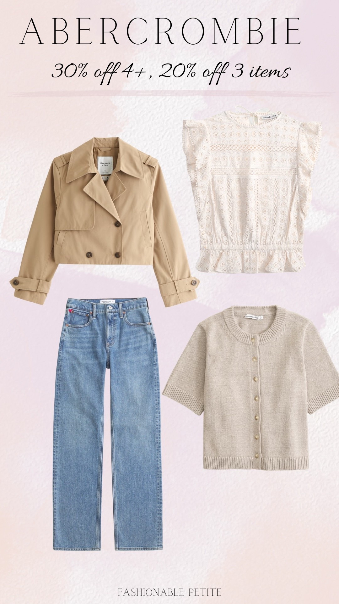 Abercrombie weekend sale! Starting to drop some fall sweaters and jeans! 

Abercrombie jeans, trench coat, fall tops, fall sweaters 

#LTKFindsUnder100 #LTKPetite #LTKSaleAlert