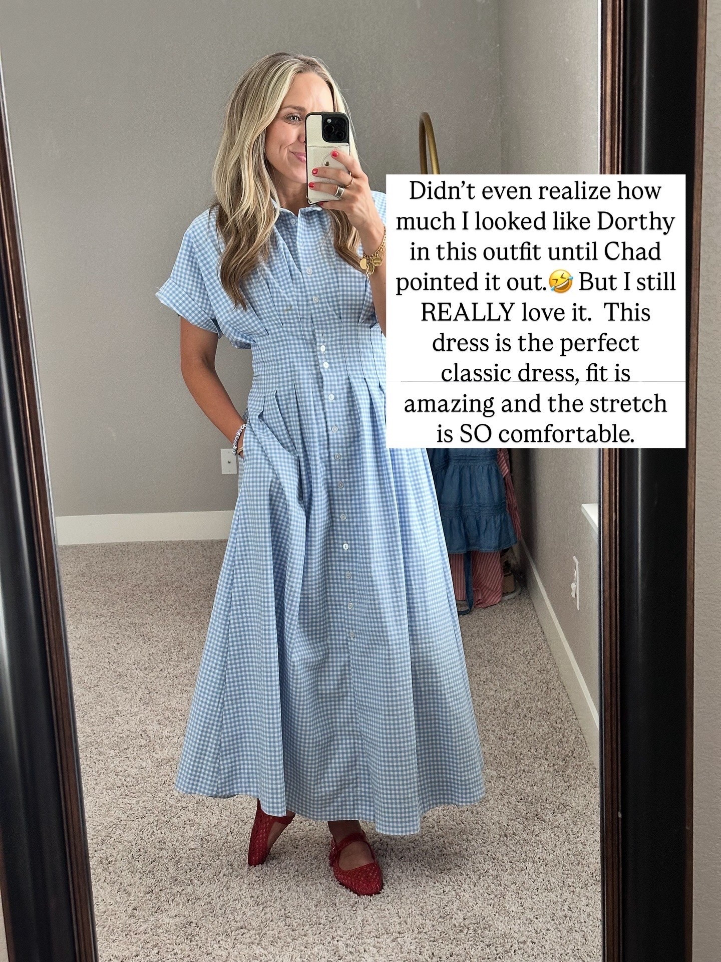 Completely obsessed with the fit and quality of this dress! So cute for summer but will also be great in fall! 

True to size. Size up 1/2 a size in shoes. 

#LTKSeasonal #LTKStyleTip