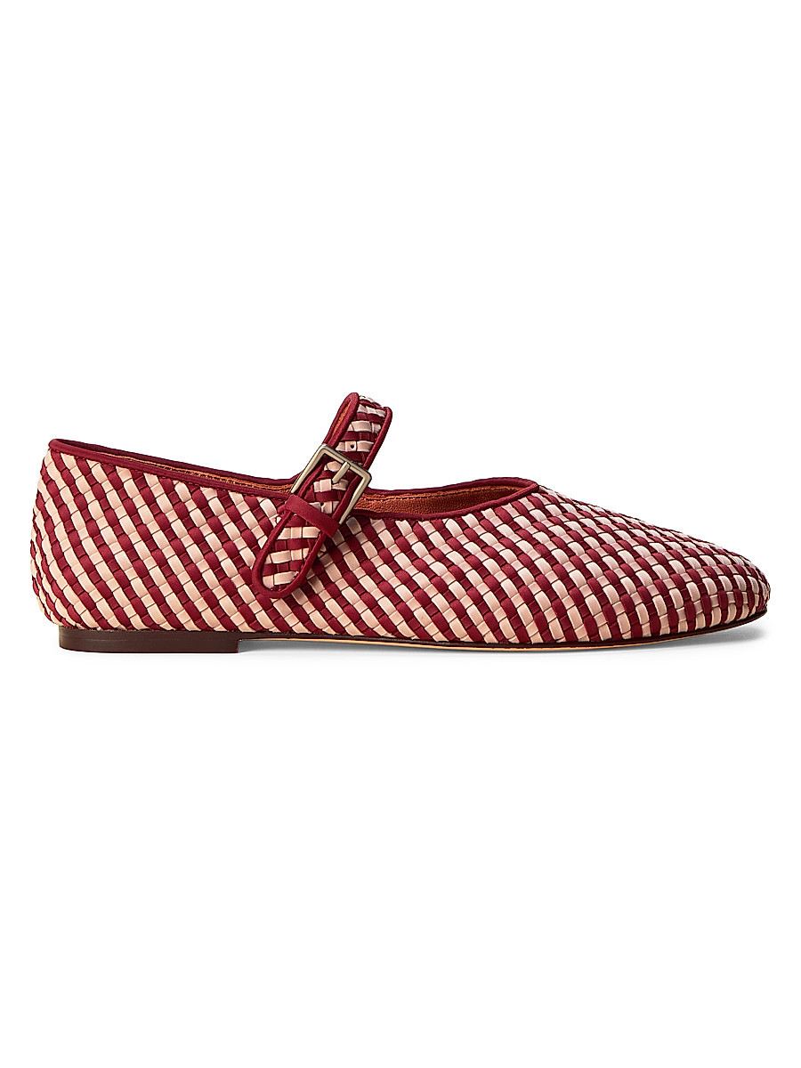 Women's Marais Striped Mary Jane Flats - Lychee - Size 9.5 | Saks Fifth Avenue