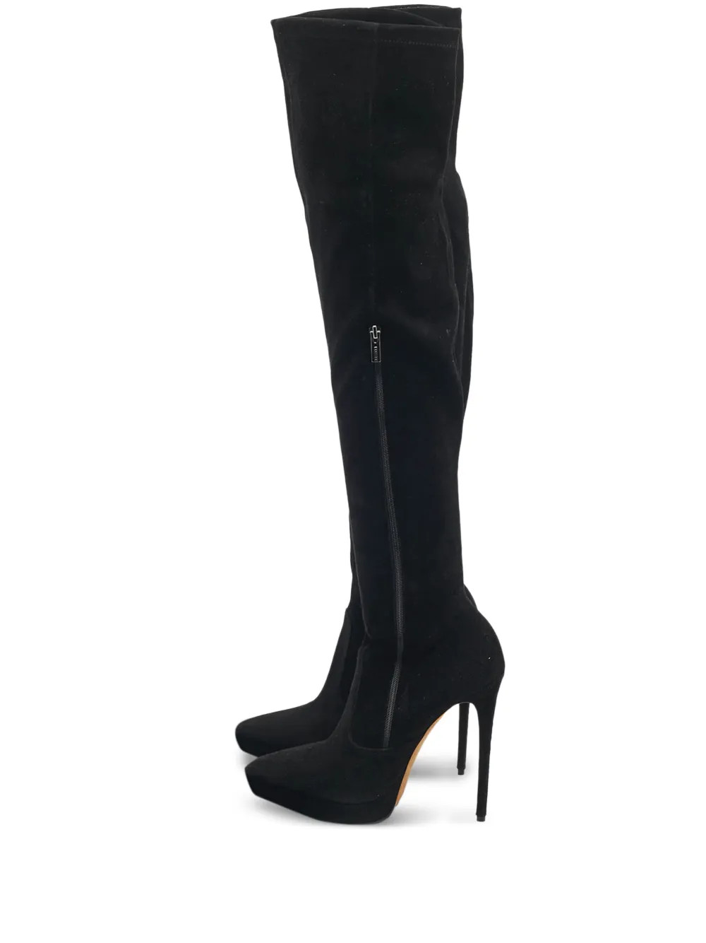 Le Silla Suede platform over-the-knee boots - Black | Farfetch Global