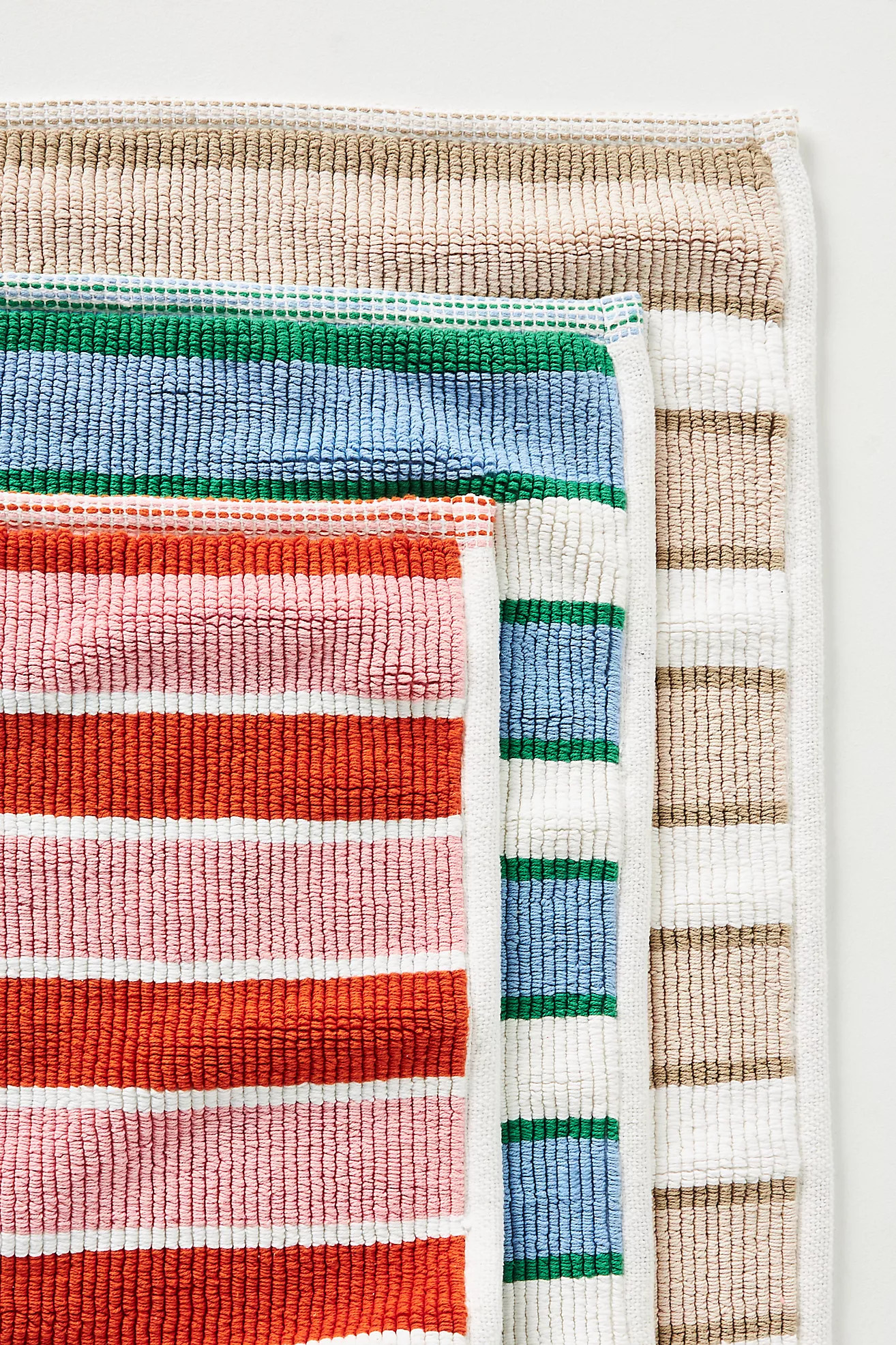 Sutton Tufted Cotton Stripe Bath Mat | Anthropologie (UK)