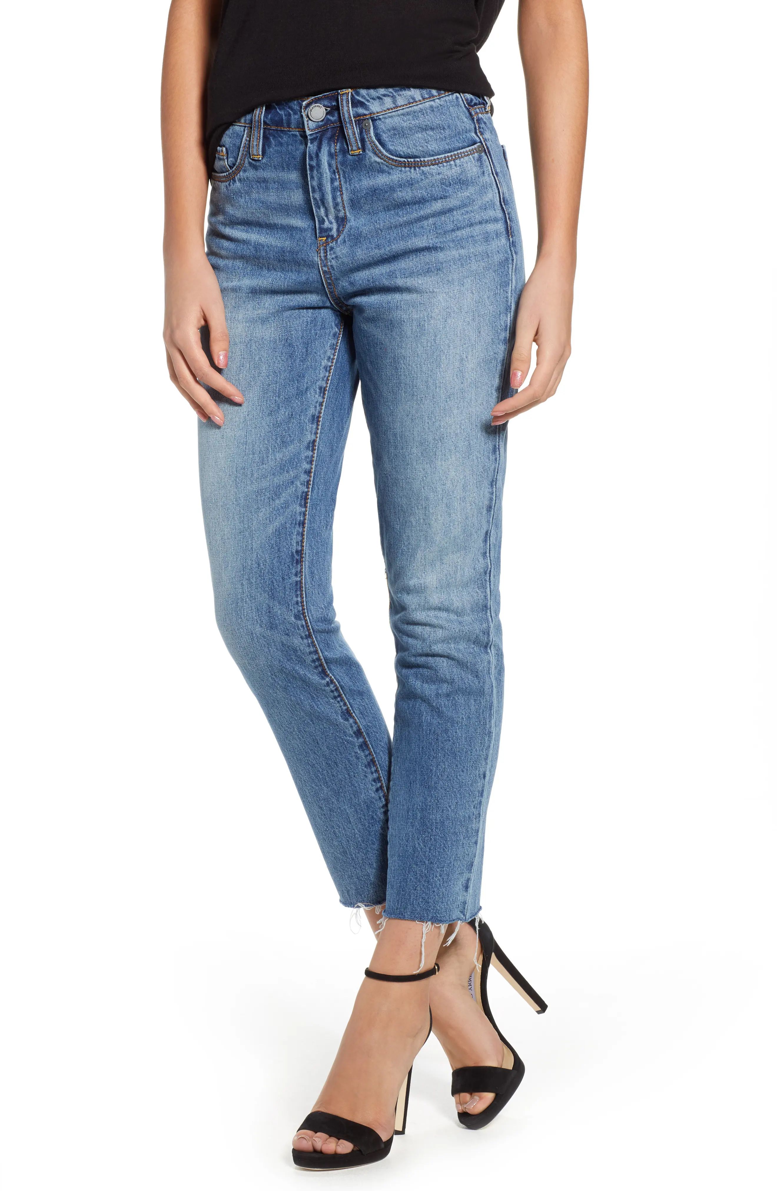 BLANKNYC The Madison Straight Leg Crop Jeans (Friend Zoned) | Nordstrom