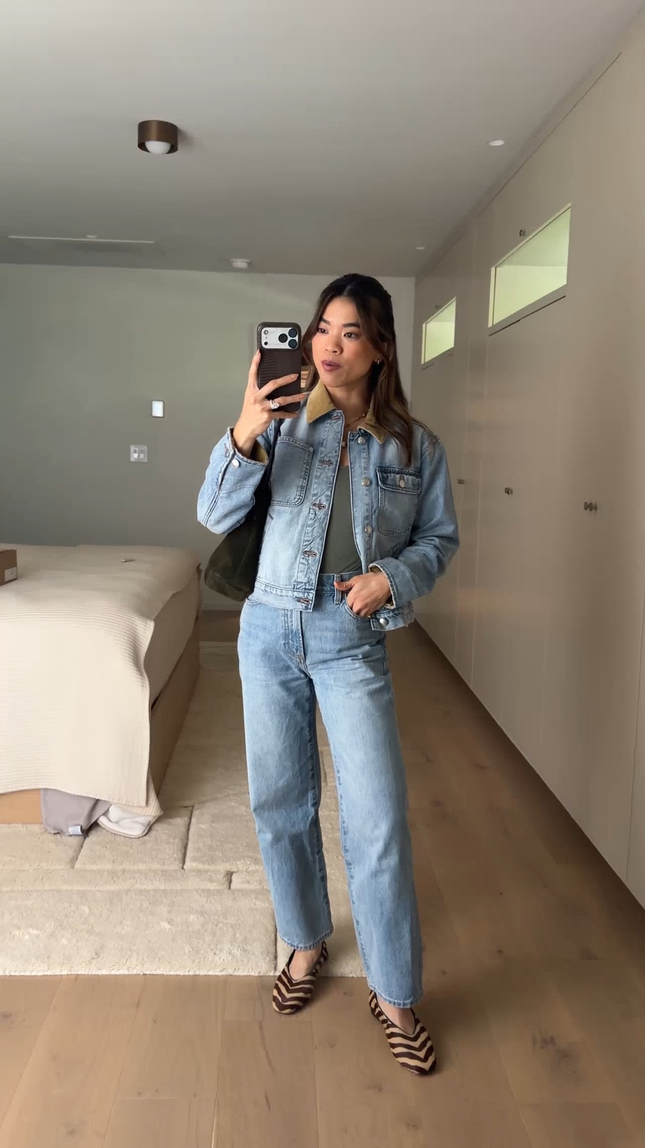My favorite denim from @Aritzia! They are petite friendly.

Sizing info:
-Madewell Denim Rancher Jacket (Size XS in greenwich washRigid)
-Abercrombie Bra-Free 3/4 Sleeve Pointelle Cardigan Tank Set (Size XS in Olive Grey)
-Aritzia Denim Forum The Farrah Hi-Rise Wide Ankle Jean (Size 23 in 7 Yrs Bleu Taboo)

Petite style, petite fashion, mom outfit, mom style, petite pants, petite outfit ideas, petite outfits, best pants for petite, petite denim, vacation outfits, fall outfits, fall style, fall trends, fall looks fall outfit ideas, fall outfits, fall outfit of the day, fall lookbook, madewell outfit, Madewell for petite, fall flats, denim jacket

#LTKootd #LTKSeasonal #LTKPetite