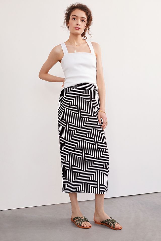 Abstract Midi Skirt | Anthropologie (US)