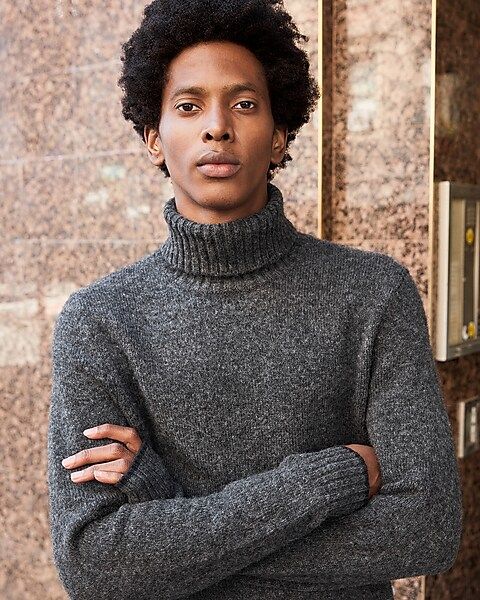 Chunky Turtleneck Wool-blend Sweater | Express