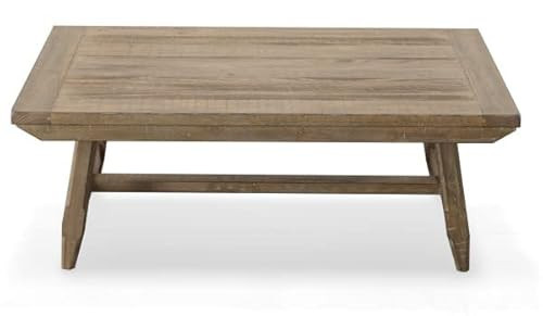 Steve Silver Furniture Riverdale Rectangular Coffee Table, Living Room Centerpiece, Modern Ranch Style, Distressed Finish, Chamfered Legs, Easy Assembly, 24" D x 44" W x 18" H, Brown | Amazon (US)