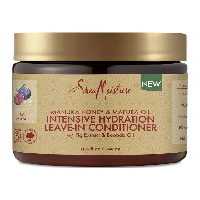 SheaMoisture Manuka Honey & Mafura Oil Intensive Hydration Leave-In Conditioner, 11.5 fl oz | Walmart (US)