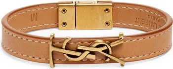 YSL Insignia Leather Bracelet | Nordstrom