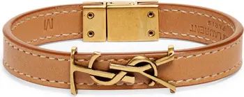 YSL Insignia Leather Bracelet | Nordstrom