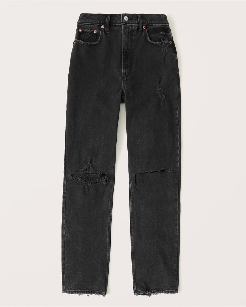 Women's Ultra High Rise 90s Straight Jean | Women's Bottoms | Abercrombie.com | Abercrombie &amp; Fitch (US)