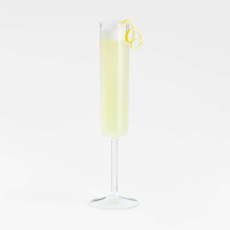 Edge Acrylic Champagne Glass + Reviews | Crate & Barrel | Crate & Barrel