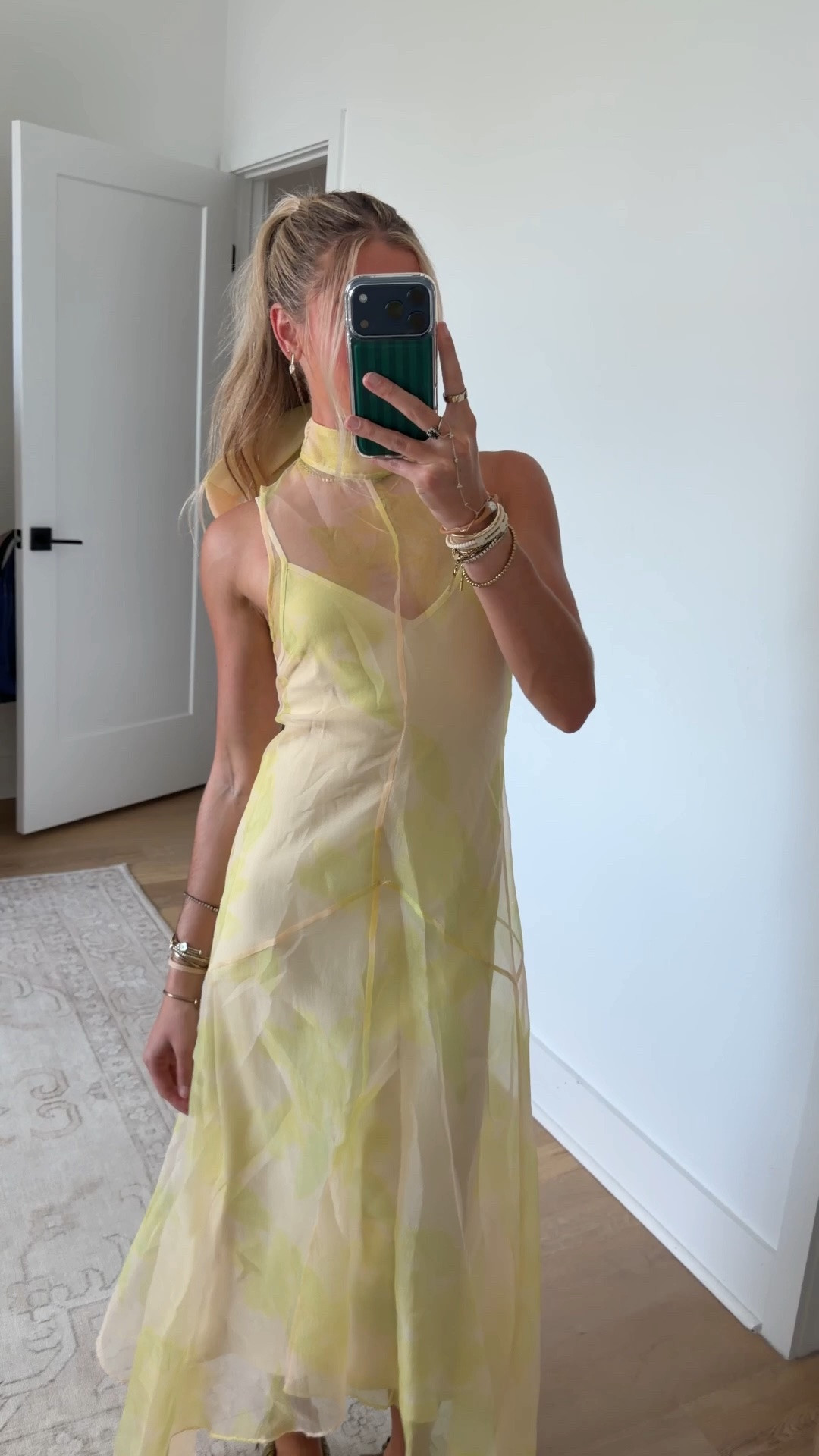 kept this dress in my closet for the perfect outfit I’m obsessed with the yellow and this is a staple Staud dress that comes in so many colors for holidays, wedding guest, etc | my @renttherunway code is RTRXSVOSEN50. 

#whatiwore #ootd #outfitofthenight #weddingguestdress #formaldress @STAUD @dillards @renttherunway