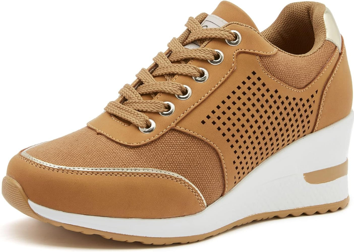 High Heeld Wedge Sneakers for Women - Ladies Hidden Sneakers Lace Up Shoes, Best Chioce for Casua... | Amazon (US)