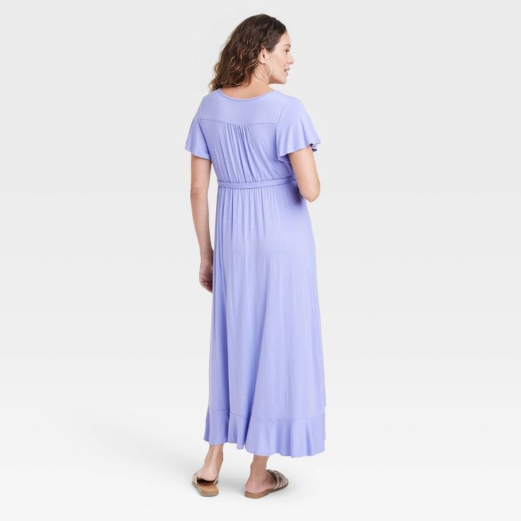 Flutter Short Sleeve Knit Maternity Dress - Isabel Maternity by Ingrid & Isabel™ | Target
