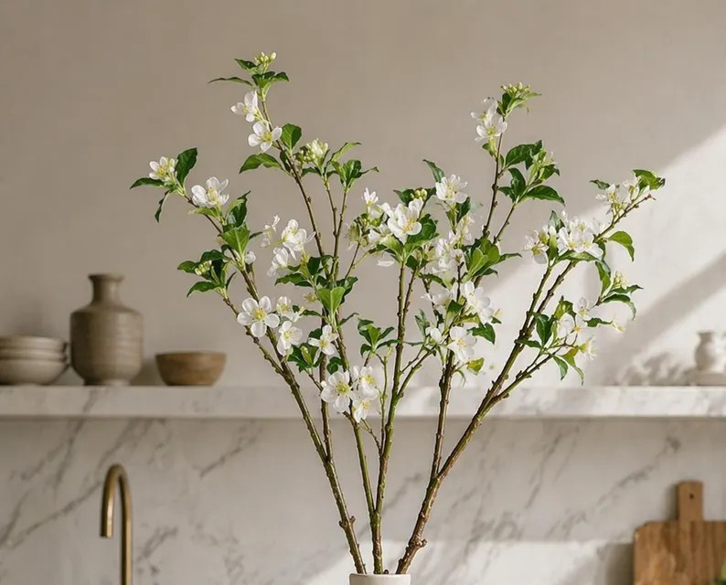 34" Artificial Dogwood Branch Stems - Etsy | Etsy (Global)